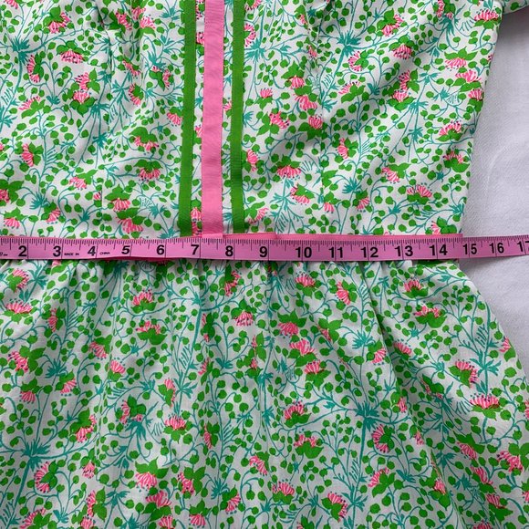 Vintage "The Lilly" Lilly Pulitzer 1960's Pink & Green Floral Dress Size Medium - Picture 10 of 16